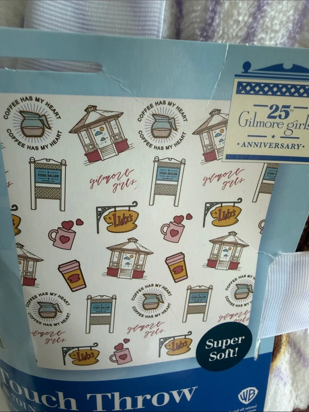 Better Homes And Gardens White Plush Gilmore Girls Anniversary Throw